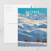 Carte Postale Autriche ski (Devant / Derrière)