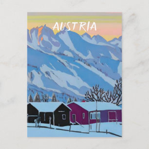 Carte Postale Autriche ski