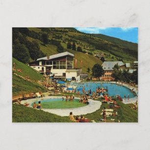 Carte Postale Autriche vintage, piscine Salbach, Tyrol