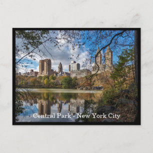 Carte Postale Autumn Central Park, New York City Texte personnal