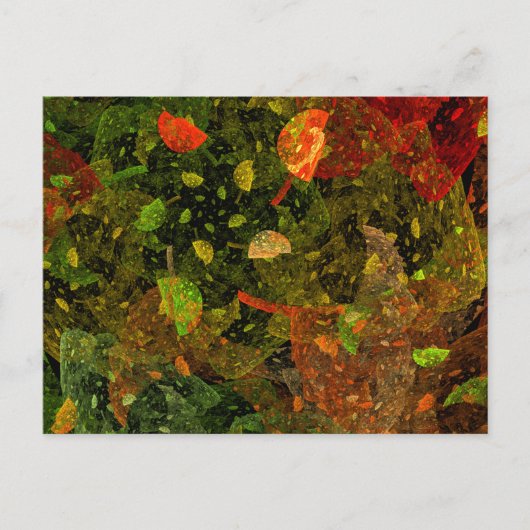 Carte Postale Autumn colorful decorative design (Devant)