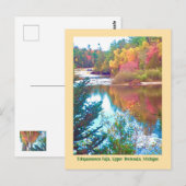 Carte Postale Autumn Comes To Upper Peninsula, Michigan Postcard (Devant / Derrière)
