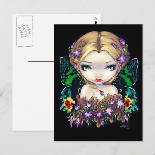 Carte postale "Autumn Crocus Fairy" (Devant / Derrière)