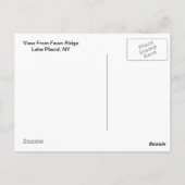 Carte Postale Autumn Field Adirondacks Paysage des arbres (Dos)