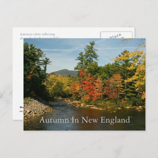 Carte Postale Autumn in New England   Postcard (Devant / Derrière)