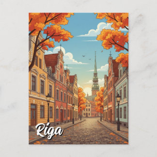 Carte Postale Autumn in Riga Latvia Travel