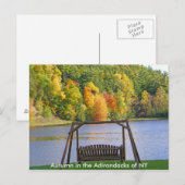 Carte Postale Autumn in the Adirondacks of NY Postcard (Devant / Derrière)