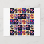 Carte Postale Autumn Leaves Rustic Patchwork (Devant)