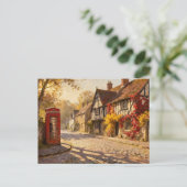 Carte Postale Autumn Village Scene in Golden Light (Debout devant)