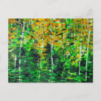 Carte postale "Autumn Woodland" en acrylique