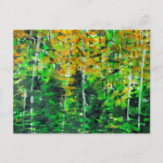 Carte postale "Autumn Woodland" en acrylique (Devant)