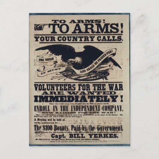 Carte Postale Aux Armes ! (Devant)