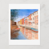 Carte postale aux beaux-arts - Île de Burano (Devant)