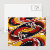 Carte postale aux couleurs belges design (Devant / Derrière)