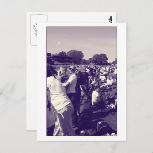 Carte Postale Aux courses (Devant / Derrière)