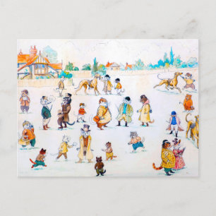 Carte Postale Aux courses de Cat-Town, Louis Wain
