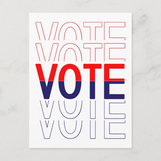 Carte postale aux électeurs Classy Voter (Devant)