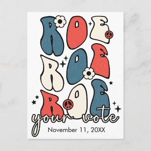 Carte postale aux électeurs Droits d'avortement Ca (Devant)