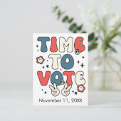 Carte postale aux électeurs Temps de voter Rappel  (Debout devant)