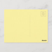 Carte postale aux fleurs jaunes (Dos)