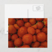 Carte postale aux fraises juteuses (Devant / Derrière)