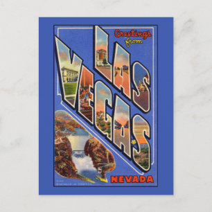 Carte postale aux grandes lettres Las Vegas