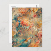 Carte postale aux oiseaux colorés (Devant / Derrière)