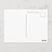 Carte postale aux signes Cozumel vibrants (Dos)