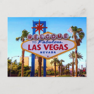 Carte postale aux signes de Las Vegas