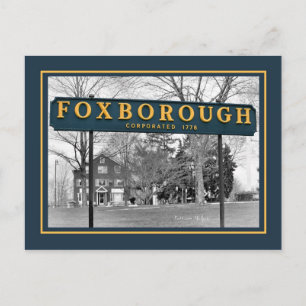 Carte postale aux signes Foxborough