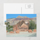 Carte postale aux signes Red Rock Canyon NV ! (Devant / Derrière)