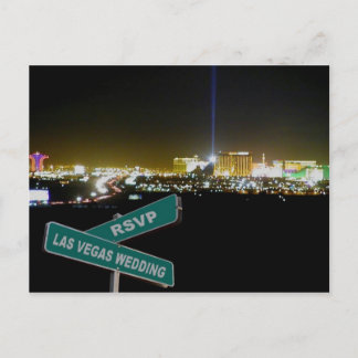 Carte postale aux signes RSVP Street Wedding de La