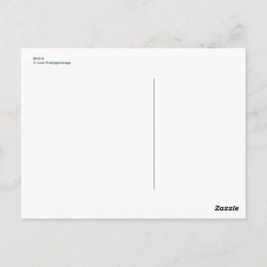 Carte Postale Avaler avec fleurs (Dos)