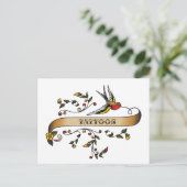 Carte Postale Avaler et faire défiler avec des tatouages (Debout devant)