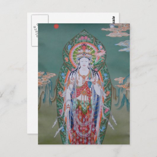 Carte postale Avalokiteshvara (Devant / Derrière)