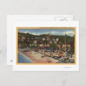 Carte Postale Avalon Vue sur Crescent Ave. & Plage (Devant / Derrière)