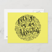 Carte Postale Avançons dans une aventure (Devant / Derrière)