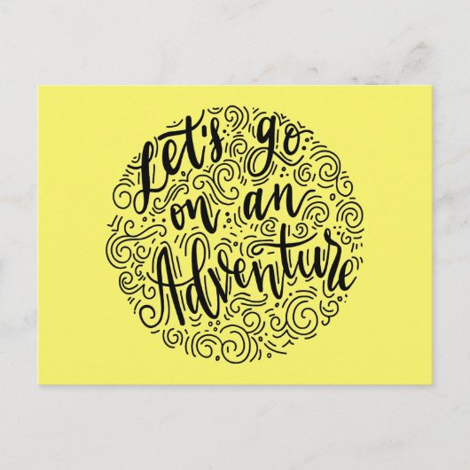 Carte Postale Avançons dans une aventure (Devant)