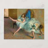 Carte Postale Avant le ballet par Edgar Degas (Devant)