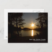 Carte Postale Avant Le Coucher Du Soleil (Devant / Derrière)