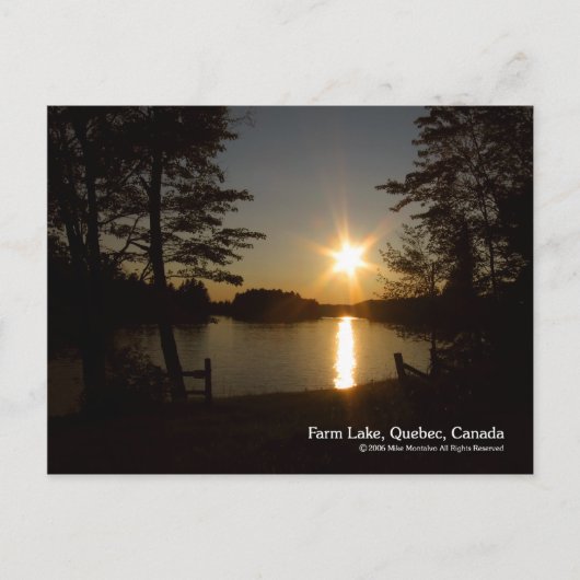 Carte Postale Avant Le Coucher Du Soleil (Devant)