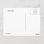 Carte Postale Avant les fleurs (Dos)