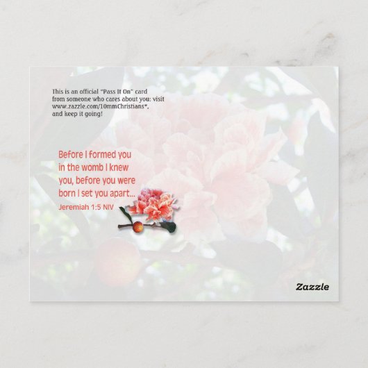 Carte Postale Avant Que Je Vous Aie Formé (Dos)