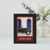 Carte postale Avant Traction Citroen (Debout devant)