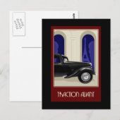 Carte postale Avant Traction Citroen (Devant / Derrière)