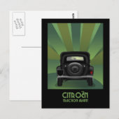Carte postale Avant Traction Citroen (Devant / Derrière)