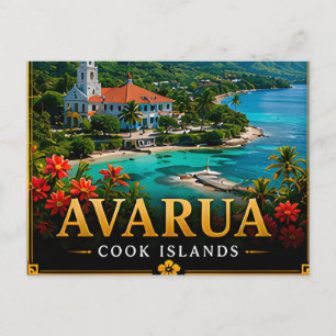 Carte Postale 📍 Avarua Îles Cook Voyage Souvenir Première Visit