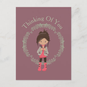 Carte Postale Avatar de fille branchée