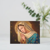 Carte Postale Ave Maria ... Vierge Marie (Debout devant)