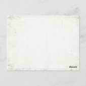 Carte postale avec affiche publicitaire de bateau  (Dos)